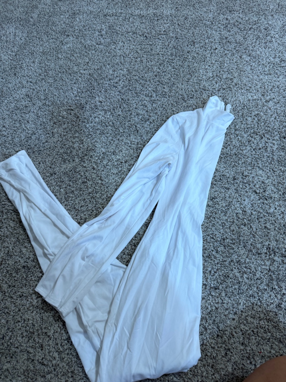 Fashion Nova White Slim Fit Long Sleeve